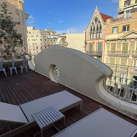 Luxury Modernist Penthouse Next Paseo De Gracia Lägenhet